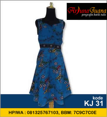 baju batik wanita blouse biru hp wa 081325767103